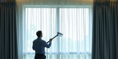 Commercial curtain stain removal service thornlands hotels offices restaurants